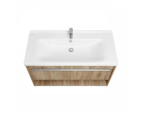 Тумба-умывальник ХОУП 100, 1 ящ., подвесная, орех (под раковину МИРАНДА 100)