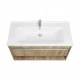 Тумба-умывальник ХОУП 100, 1 ящ., подвесная, орех (под раковину МИРАНДА 100)