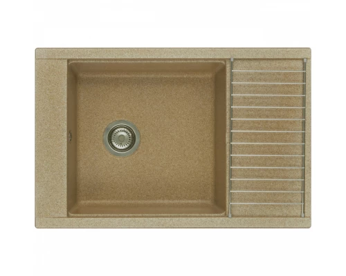 Мойка для кухни Делия 78 787x516x218 мм, прямоуг. с крылом, песочный