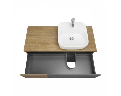 Тумба ТЕРРА 105, дуб кантри, антрацит (под раковину MILA 35, Одри 42, Лола 60)