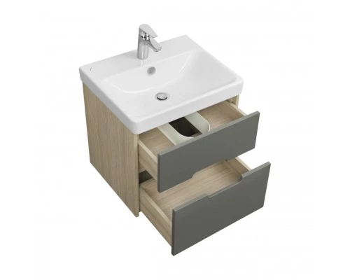 Тумба ОЛИВИЯ 55, грей, дуб ойстер (под раковину АДРИАНА 55)
