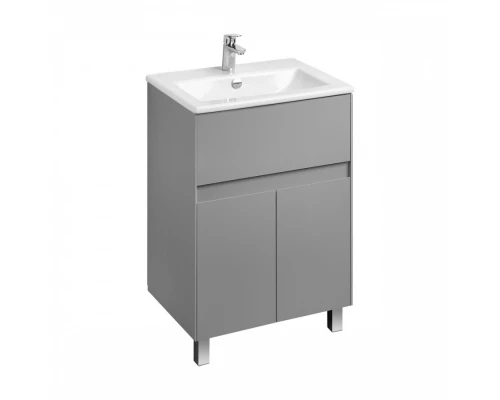 Тумба ФОРЕСТ 60, 1 ящ., 2 дв., туманный серый (под раковину ЭЛИНА 60)