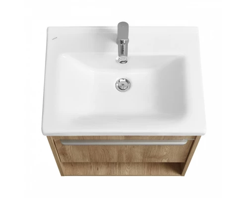 Тумба-умывальник ХОУП 60, 1 ящ., подвесная, орех (под раковину МИРАНДА 60)