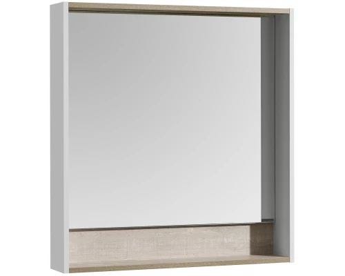 Комплект мебели белый глянец/бетон пайн 80 см Акватон Капри 1A230201KPDA0 + 1WH302251 + 1A230402KPDA0