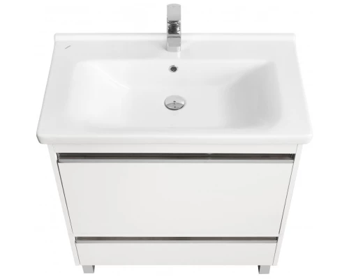 Комплект мебели белый глянец 80 см Акватон Капри 1A230201KP010 + 1WH302251 + 1A230402KP010