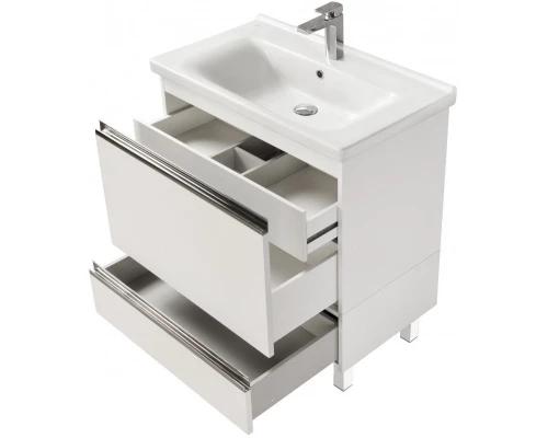 Комплект мебели белый глянец 80 см Акватон Капри 1A230201KP010 + 1WH302251 + 1A230402KP010