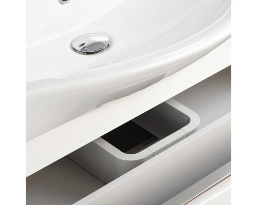 Комплект мебели белый глянец 80 см Акватон Капри 1A230201KP010 + 1WH302251 + 1A230402KP010