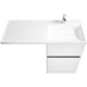 Тумба с раковиной белый глянец 120 см Акватон Лондри 1A2359K0LH010
