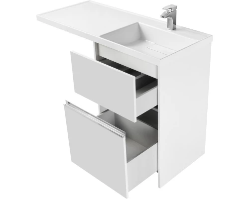 Тумба с раковиной белый глянец 120 см Акватон Лондри 1A2359K0LH010