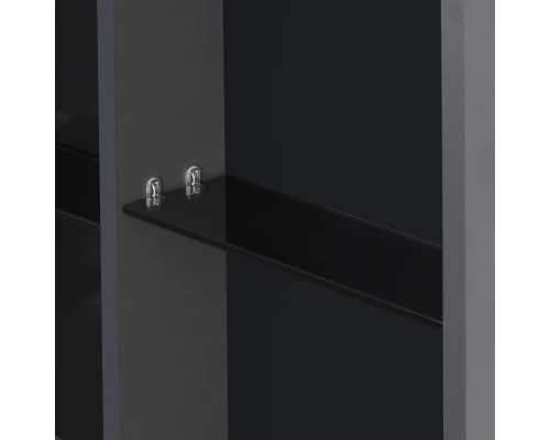 Зеркальный шкаф 60x96 см графит L Акватон Сохо 1A258302AJA0L