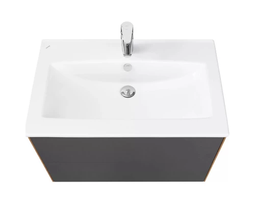 Комплект мебели графит софт/дуб веллингтон 75 см Акватон Сохо 1A258101AJA00 + 1WH501619 + 1A258302AJA0R