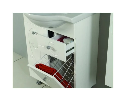 Комплект мебели белый глянец 60,5 см Акватон Лиана 1A162901LL010 + 1WH109652 + 1A162602LL010