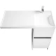 Тумба с раковиной белый глянец 105 см Акватон Лондри 1A2360K0LH010