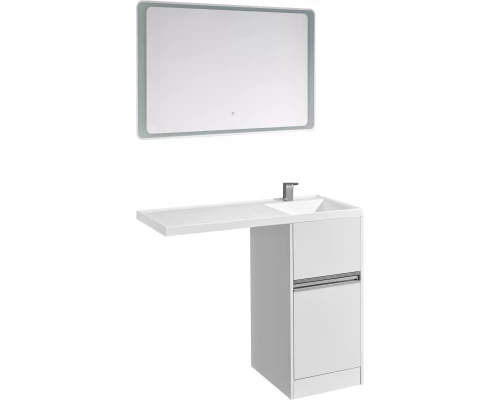 Комплект мебели белый глянец 105 см Акватон Лондри 1A236001LH010 + 1A72223KLH010 + 1A252802SU010