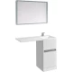 Комплект мебели белый глянец 105 см Акватон Лондри 1A236001LH010 + 1A72223KLH010 + 1A252802SU010