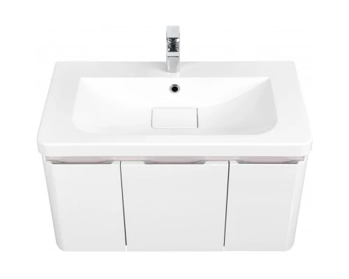 Комплект мебели белый глянец 85 см Акватон Шерилл 1A208801SH010 + 1A71443KSH010 + 1A210302SH010