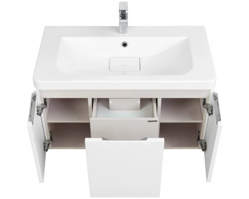 Комплект мебели белый глянец 85 см Акватон Шерилл 1A208801SH010 + 1A71443KSH010 + 1A210302SH010