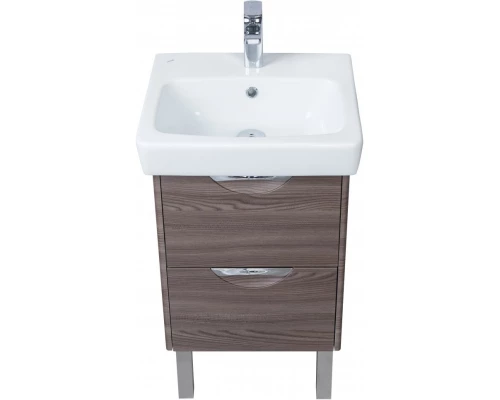 Комплект мебели дуб макиато 50 см Акватон Сильва 1A211701SIW50 + 1WH302184 + 1A215502SIW5L