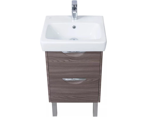 Комплект мебели дуб макиато 60 см Акватон Сильва 1A211801SIW50 + 1WH302186 + 1A216202SIW50