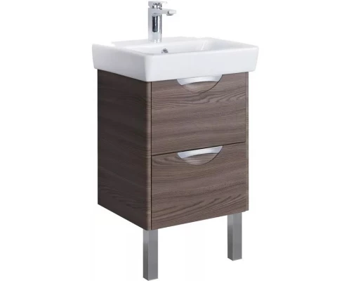 Комплект мебели дуб макиато 60 см Акватон Сильва 1A211801SIW50 + 1WH302186 + 1A216202SIW50