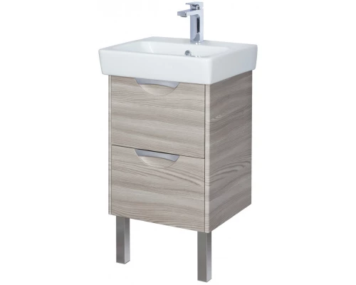 Комплект мебели дуб фьорд 50 см Акватон Сильва 1A211701SIW60 + 1WH302184 + 1A215502SIW6L