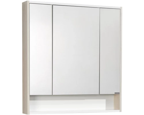 Комплект мебели белый глянец/ясень фабрик 80,5 см Акватон Рико 1A215401RIB90 + 1WH207783 + 1A215302RIB90