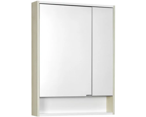 Комплект мебели белый глянец/ясень фабрик 65 см Акватон Рико 1A213301RIB90 + 1WH207782 + 1A215202RIB90