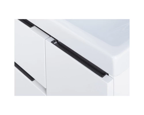 Комплект мебели белый глянец/грецкий орех 80 см Акватон Рене 1A258601NRC80 + 1WH302251 + 1A222502NRC80