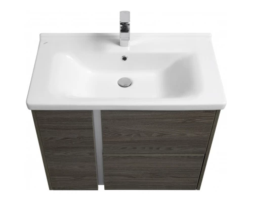 Комплект мебели грецкий орех 80 см Акватон Стоун 1A228201SXC80 + 1WH302251 + 1A228302SXC80