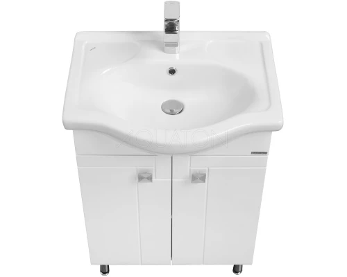 Комплект мебели белый глянец 60,5 см Акватон Фиджи 1A179601FG010 + 1WH110268 + 1A179502FG010