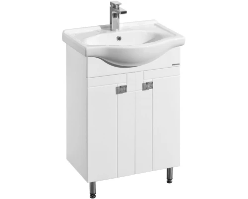 Комплект мебели белый глянец 60,5 см Акватон Фиджи 1A179601FG010 + 1WH110268 + 1A179502FG010