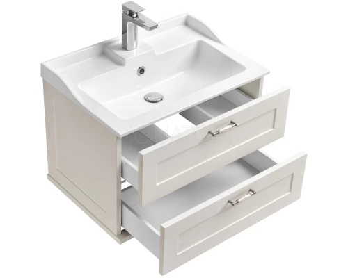 Комплект мебели дуб белый 65,3 см Акватон Леон 1A187001LBPS0 + 1A708731FB010 + 1A187102LBPS0