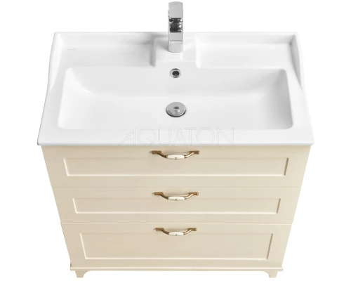 Комплект мебели дуб бежевый 80 см Акватон Леон 1A187801LBPR0 + 1A708031FB010 + 1A186402LBPR0