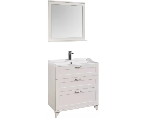 Комплект мебели дуб белый 80 см Акватон Леон 1A187801LBPS0 + 1A708031FB010 + 1A186402LBPS0