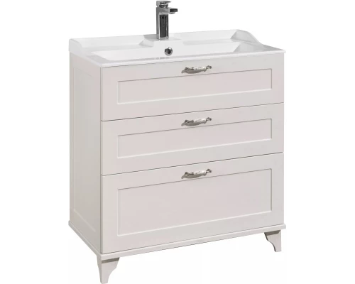 Комплект мебели дуб белый 80 см Акватон Леон 1A187801LBPS0 + 1A708031FB010 + 1A186402LBPS0