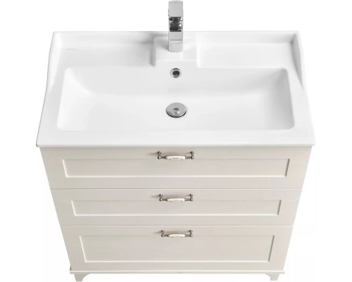 Комплект мебели дуб белый 80 см Акватон Леон 1A187801LBPS0 + 1A708031FB010 + 1A186402LBPS0