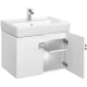 Комплект мебели белый 70 см Акватон Оптима 1A124101OP010 + 1WH302083 + 1A127002OP010