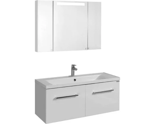 Комплект мебели белый глянец 100 см Акватон Мадрид 1A128001MA010 + 1A70473KPR010 + 1A111602MA010