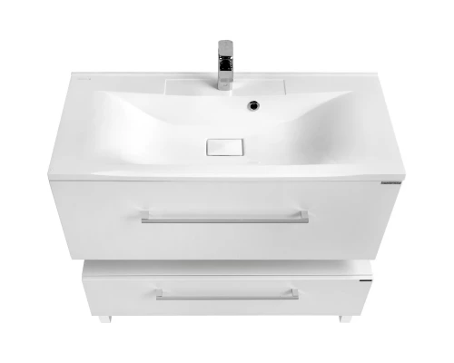 Комплект мебели белый глянец 100 см Акватон Мадрид 1A126901MA010 + 1A70473KPR010 + 1A111602MA010