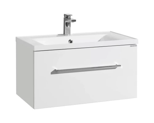 Тумба с раковиной белый глянец 80 см Акватон Мадрид 1A1268K0MA010