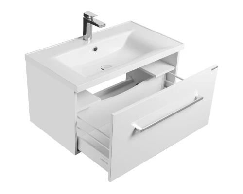 Комплект мебели белый глянец 80 см Акватон Мадрид 1A126801MA010 + 1A70493KPR010 + 1A175202MA010