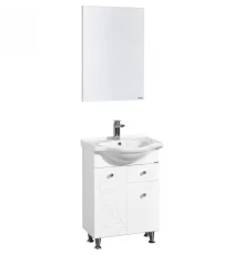 Комплект мебели белый глянец 66 см Акватон Лиана 1A165801LL010 + 1WH109651 + 1A166102LL010