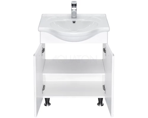 Комплект мебели белый глянец 60,5 см Акватон Лиана 1A163101LL010 + 1WH109652 + 1A162702LL01L