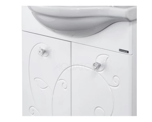 Комплект мебели белый глянец 60,5 см Акватон Лиана 1A163101LL010 + 1WH109652 + 1A162702LL01L