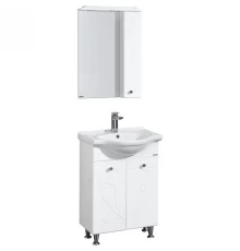 Комплект мебели белый глянец 66 см Акватон Лиана 1A165701LL010 + 1WH109651 + 1A166202LL01R