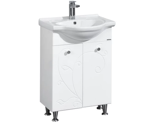 Комплект мебели белый глянец 66 см Акватон Лиана 1A165701LL010 + 1WH109651 + 1A166202LL01L