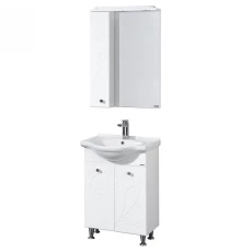 Комплект мебели белый глянец 66 см Акватон Лиана 1A165701LL010 + 1WH109651 + 1A166202LL01L