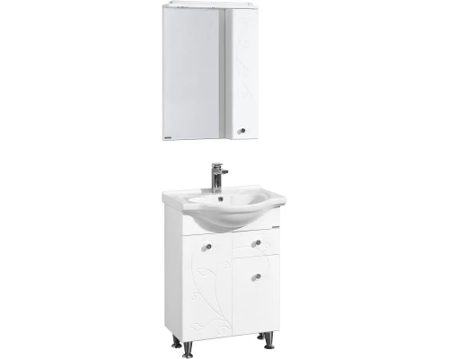 Комплект мебели белый глянец 66 см Акватон Лиана 1A165801LL010 + 1WH109651 + 1A166202LL01R