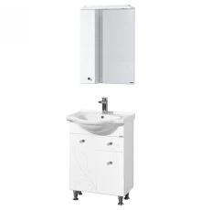 Комплект мебели белый глянец 66 см Акватон Лиана 1A165801LL010 + 1WH109651 + 1A166202LL01L