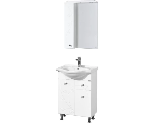 Комплект мебели белый глянец 66 см Акватон Лиана 1A165801LL010 + 1WH109651 + 1A166202LL01L